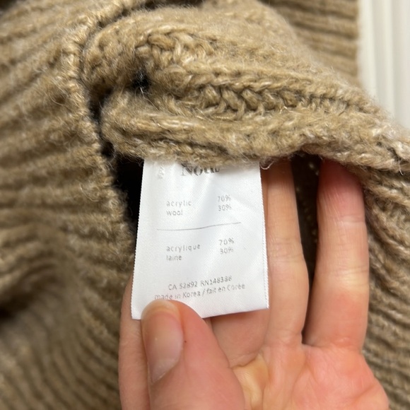 Oversized Knit Wide Sleeve Wool-blend Turtleneck Sweater Jumper | Size OS - Picture 6 of 6